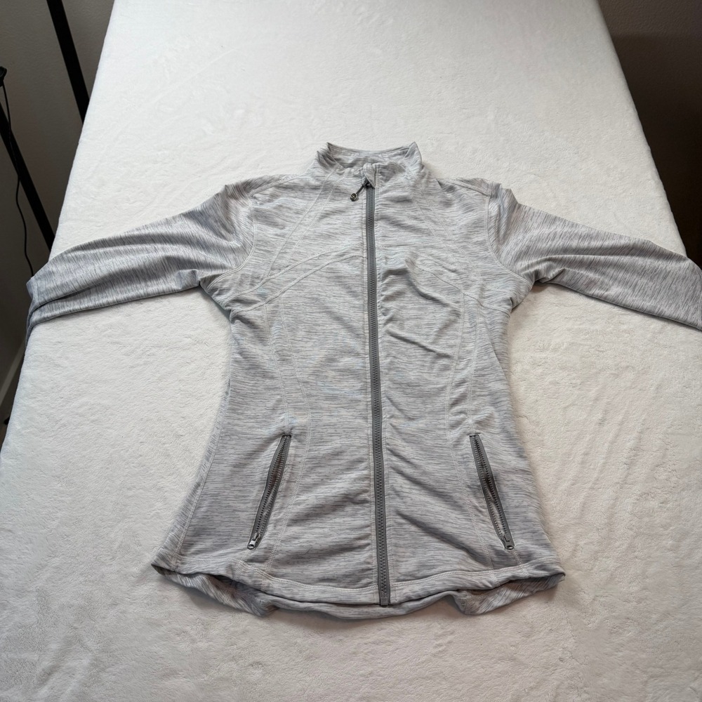Lululemon Define Jacket Womens 6 Grey Good Space‎ Dye Full Zip Activewear